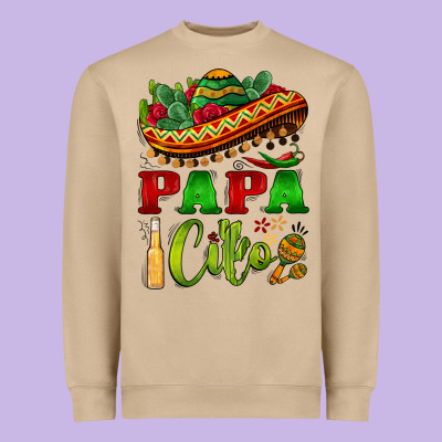 Papa Cito Sombrero Heavyweight Sweatshirt Designed By Barkaloodesign