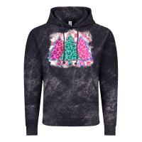 Cloud Black christmas leopard trees Vintage Hoodie - MaliasSmallBusiness