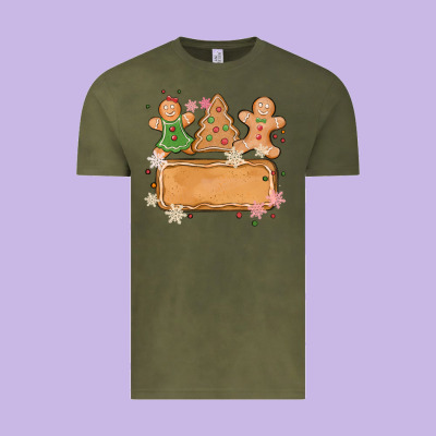 Costom Name Christmas Cookie Vintage Tee Designed By Maliassmallbusiness