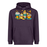 Plum honey bee coffee cups Heavyweight Hoodie - OliviaCreatesArt