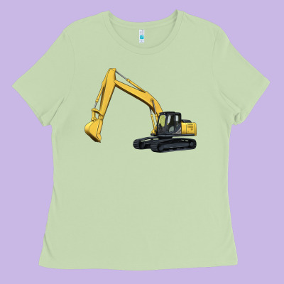 Excavator Ladies Tee Designed By Artiststas