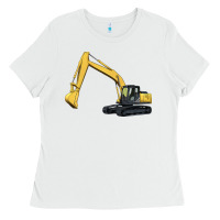 White excavator Ladies Tee - Artiststas