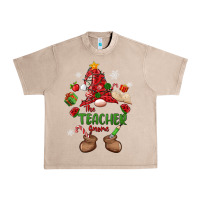 French Oak the teacher gnome christmas Urban Heavy Tee - MaliasSmallBusiness