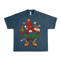 Midnight Navy the teacher gnome christmas Urban Heavy Tee - MaliasSmallBusiness