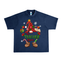 Navy the teacher gnome christmas Urban Heavy Tee - MaliasSmallBusiness