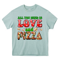 Arona all you need is love and pizza Heavy Core Tee - AdoDesignShop