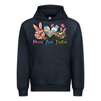 Navy Peace love Easter Urban Hoodie - LillyAllenDesigns
