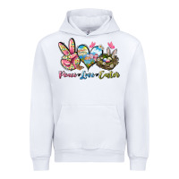 White Peace love Easter Urban Hoodie - LillyAllenDesigns