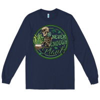 Navy never enough plants Long Sleeve Tee - Artiststas