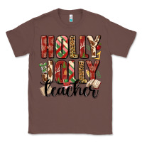 Chestnut holly jolly teacher Classic Tee - MaliasSmallBusiness