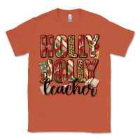 Copper holly jolly teacher Classic Tee - MaliasSmallBusiness