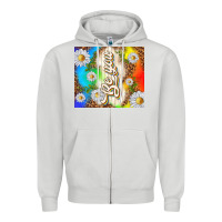 Dove Grey be you with daisies Zipper Hoodie - TumblerDesignByShophia