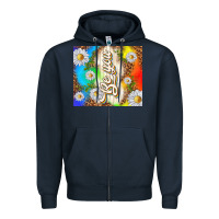 Navy be you with daisies Zipper Hoodie - TumblerDesignByShophia