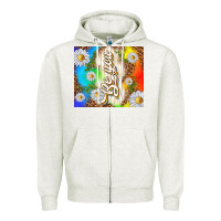 Oatmeal Heather be you with daisies Zipper Hoodie - TumblerDesignByShophia