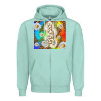 Seafoam be you with daisies Zipper Hoodie - TumblerDesignByShophia