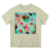 Mossy summer vibes seamless pattern Heavy Core Tee - BundleAndBundleShop