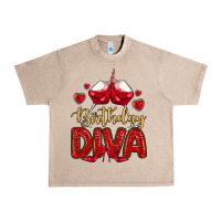 French Oak birthday diva Urban Heavy Tee - MaliasSmallBusiness