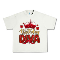 Pistachio birthday diva Urban Heavy Tee - MaliasSmallBusiness