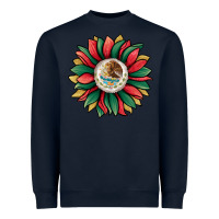 Navy mexican sunflower Heavyweight Sweatshirt - Jasminsmagicworld