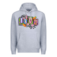 Heather Grey Easter love Happy Easter Day Premium Hoodie - CowGirlArtShop