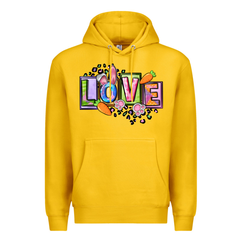 Easter Love Happy Easter Day Premium Hoodie by CowGirlArtShop | Teevron