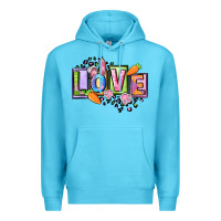 Ocean Blue Easter love Happy Easter Day Premium Hoodie - CowGirlArtShop
