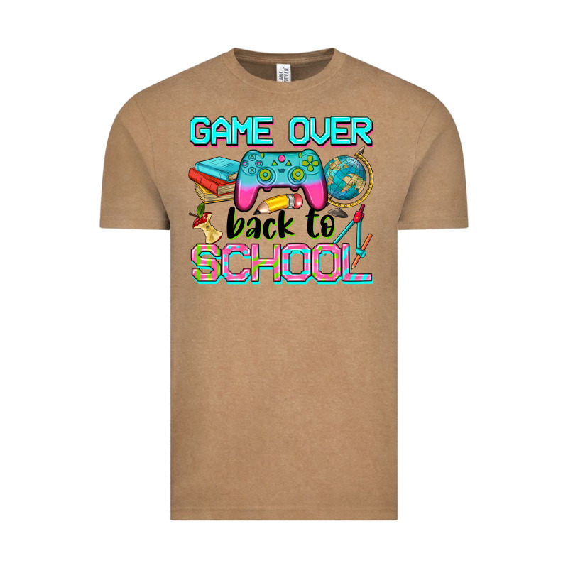 Game Over Back To School Vintage Tee by NancyCooperArtShop | Teevron