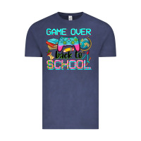 Vintage Denim game over back to school Vintage Tee - NancyCooperArtShop