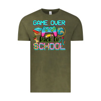 Vintage Olive game over back to school Vintage Tee - NancyCooperArtShop