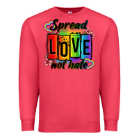 Cardinal spread love not hate Premium Sweatshirt - OliviaCreatesArt