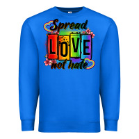 True Royal spread love not hate Premium Sweatshirt - OliviaCreatesArt