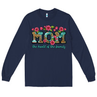 Navy mom the heart of the family Long Sleeve Tee - Artiststas