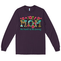 Plum mom the heart of the family Long Sleeve Tee - Artiststas