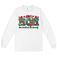 White mom the heart of the family Long Sleeve Tee - Artiststas
