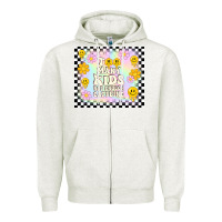 Oatmeal Heather too many kids not enough caffeine Zipper Hoodie - TumblerDesignByShophia