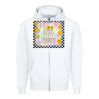 White too many kids not enough caffeine Zipper Hoodie - TumblerDesignByShophia