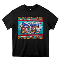 Black American babe leopard gemstone Heavy Core Tee - Artiststas