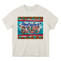 Cream American babe leopard gemstone Heavy Core Tee - Artiststas