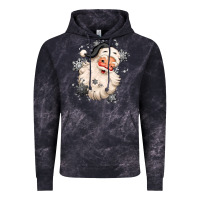 Cloud Black white christmas santa claus Vintage Hoodie - MaliasSmallBusiness
