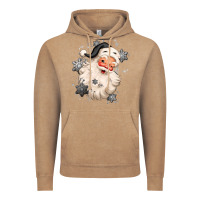 Vintage Coffee white christmas santa claus Vintage Hoodie - MaliasSmallBusiness