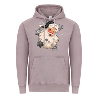 Vintage Zinc white christmas santa claus Vintage Hoodie - MaliasSmallBusiness