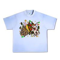 Grape Ice hair stylist with christmas tree Urban Heavy Tee - MaliasSmallBusiness