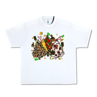 White hair stylist with christmas tree Urban Heavy Tee - MaliasSmallBusiness