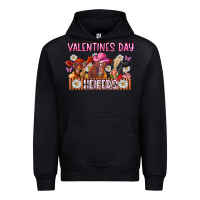 Black valentines day heifers Urban Hoodie - CowhideDigitalArt
