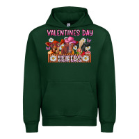 Forest Green valentines day heifers Urban Hoodie - CowhideDigitalArt