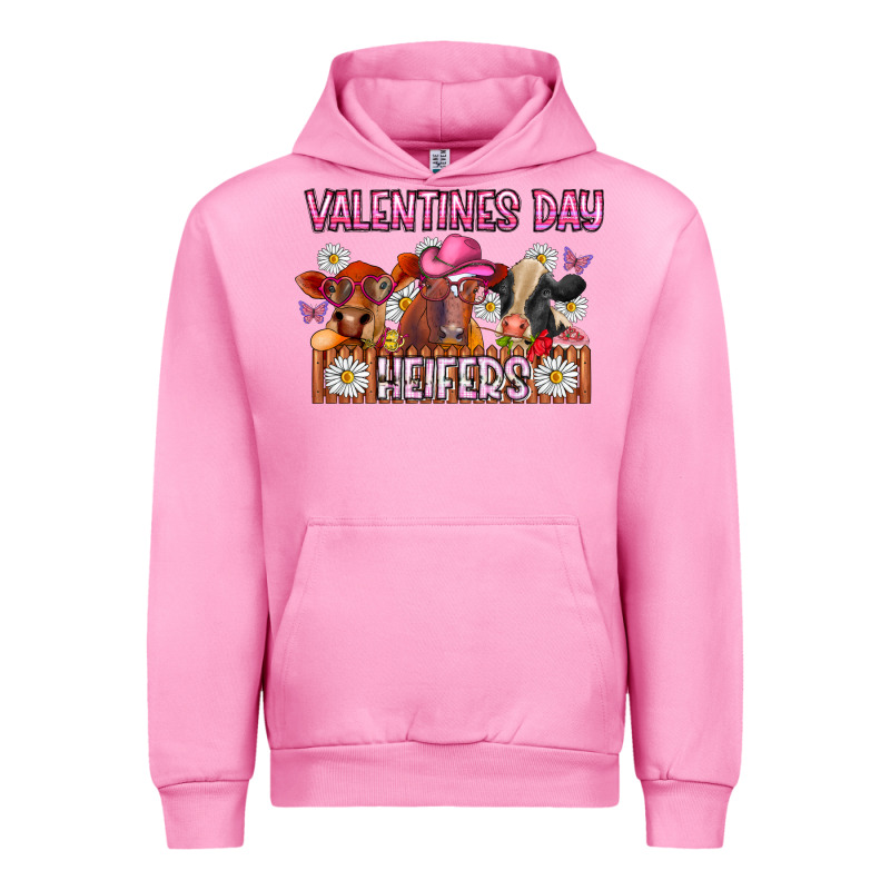 Valentines Day Heifers Urban Hoodie by CowhideDigitalArt | Teevron