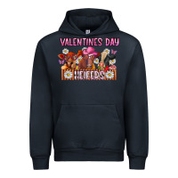 Navy valentines day heifers Urban Hoodie - CowhideDigitalArt