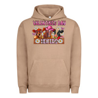 Pigment Burro valentines day heifers Urban Hoodie - CowhideDigitalArt