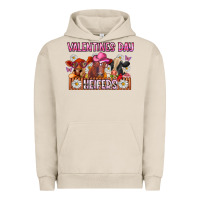 Pigment French Oak valentines day heifers Urban Hoodie - CowhideDigitalArt