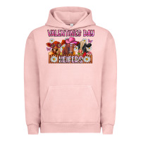 Pigment Salmon valentines day heifers Urban Hoodie - CowhideDigitalArt